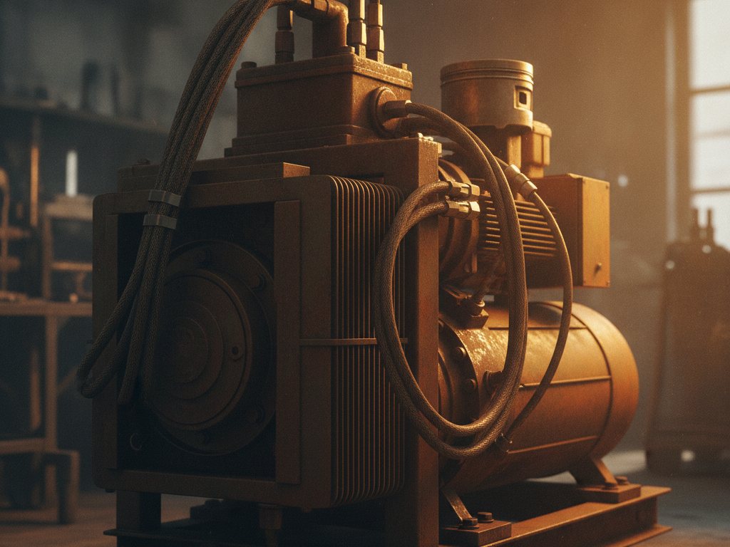 A generator power source unit for a spray foam rig